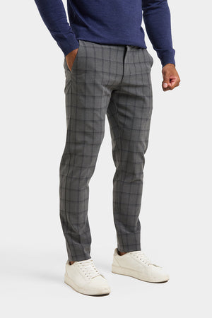 Patterned Pants in Grey - TAILORED ATHLETE - USA