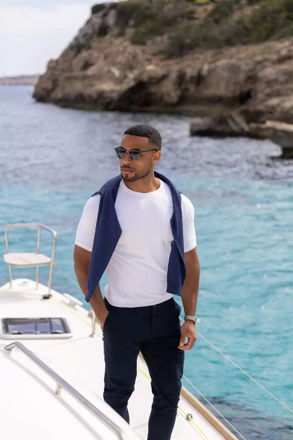 Athletic Fit T-Shirt in White - TAILORED ATHLETE - USA