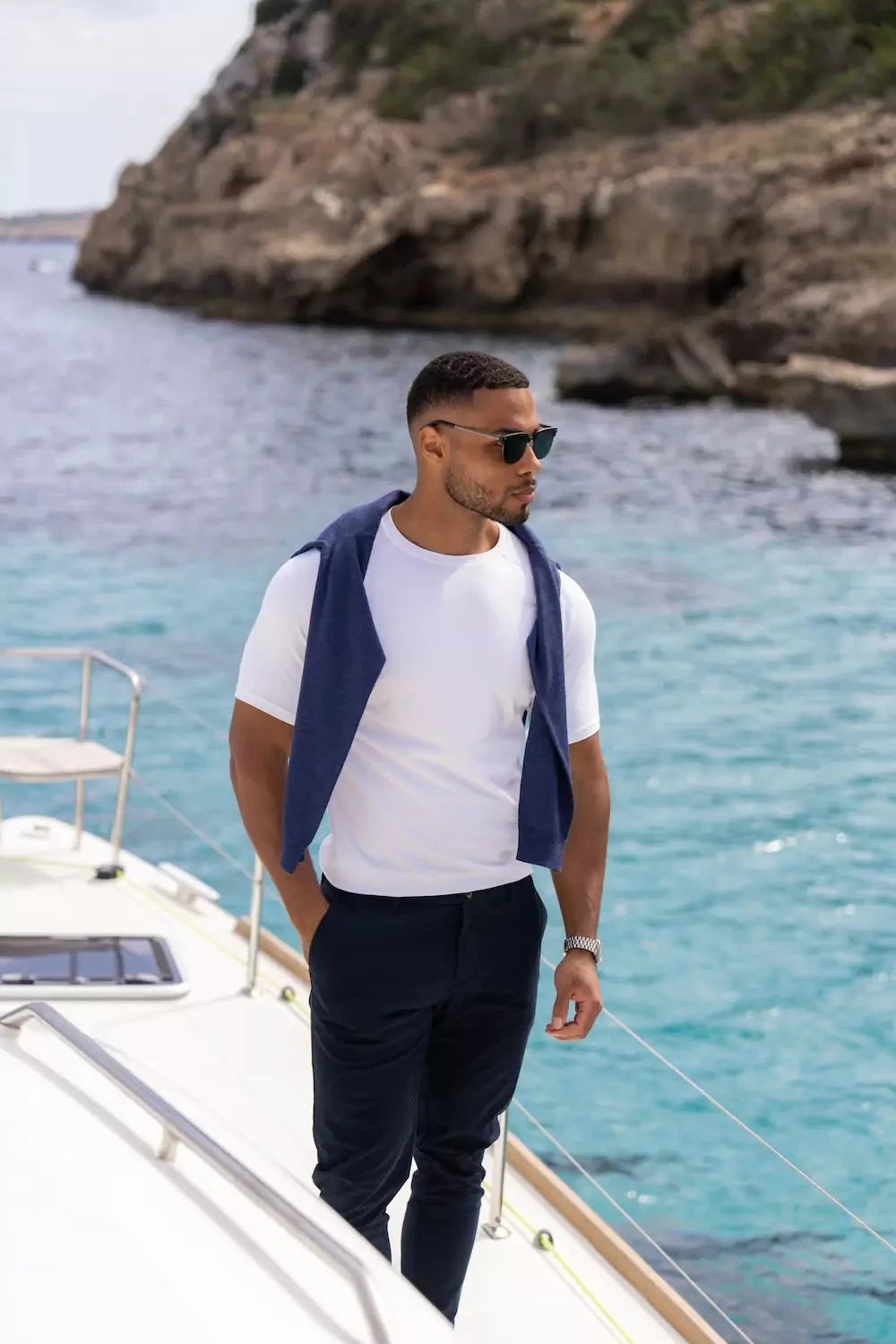 Athletic Fit T-Shirt in White - TAILORED ATHLETE - USA