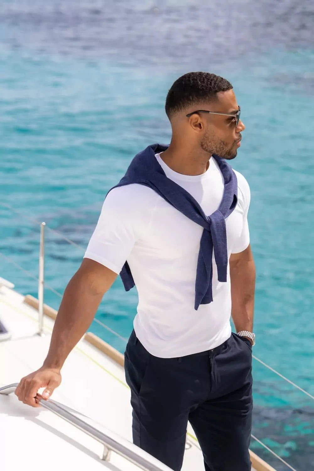 Athletic Fit T-Shirt in White - TAILORED ATHLETE - USA