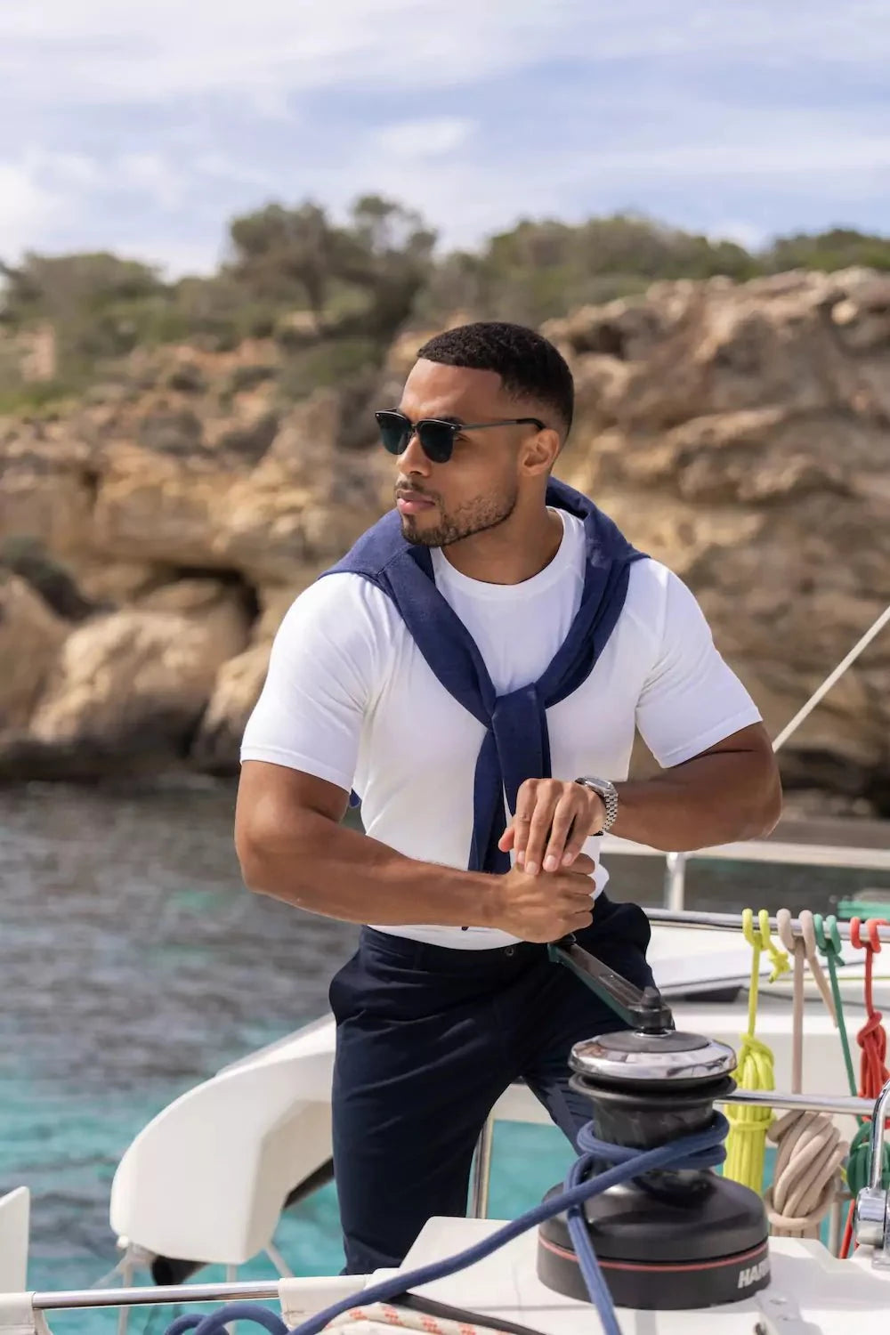 Athletic Fit T-Shirt in White - TAILORED ATHLETE - USA