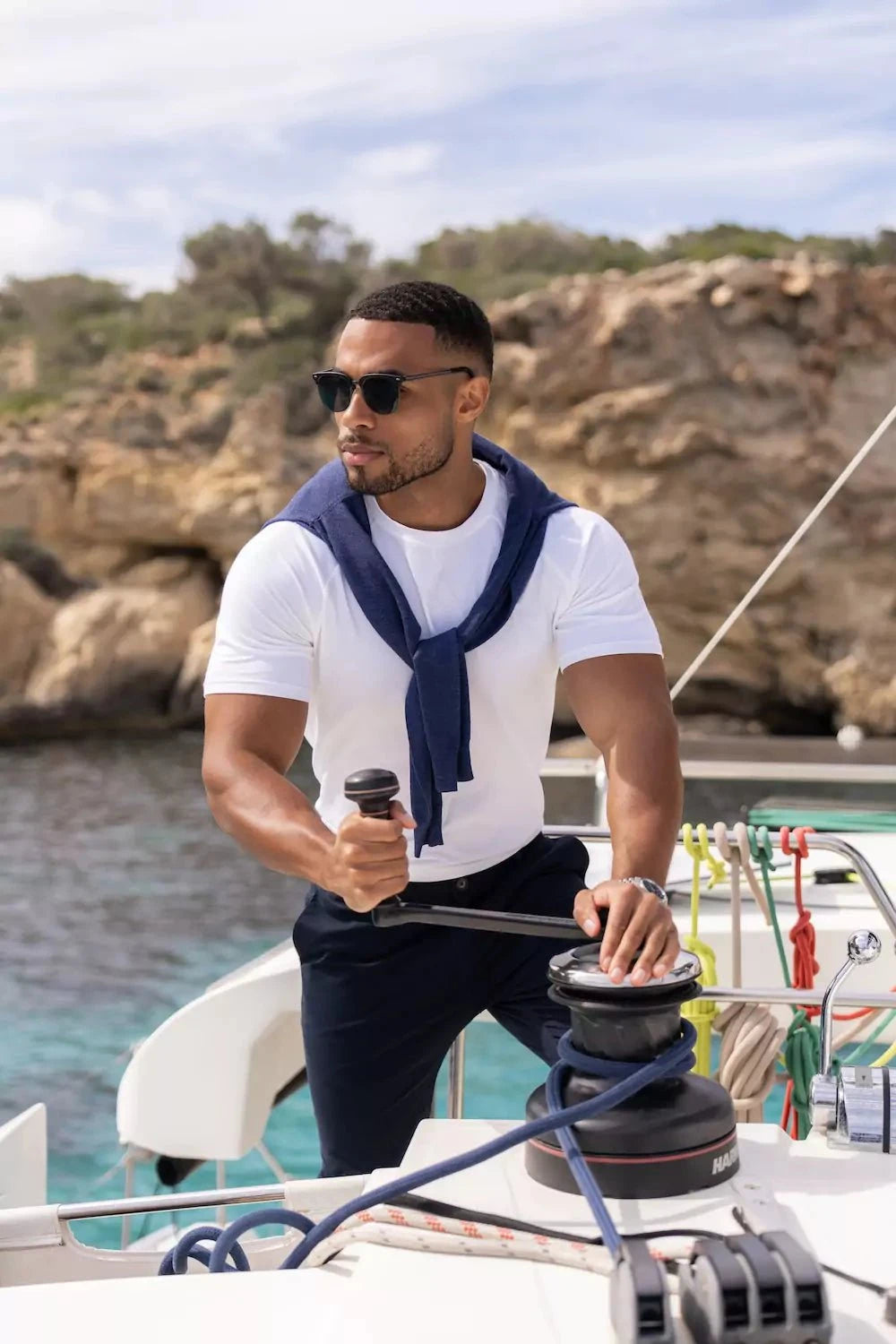 Athletic Fit T-Shirt in White - TAILORED ATHLETE - USA