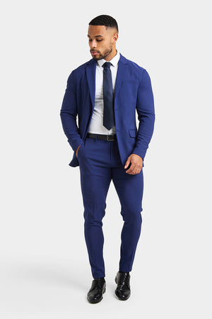 True Athletic Fit Tech Suit Jacket in Ink Blue - TAILORED ATHLETE - USA