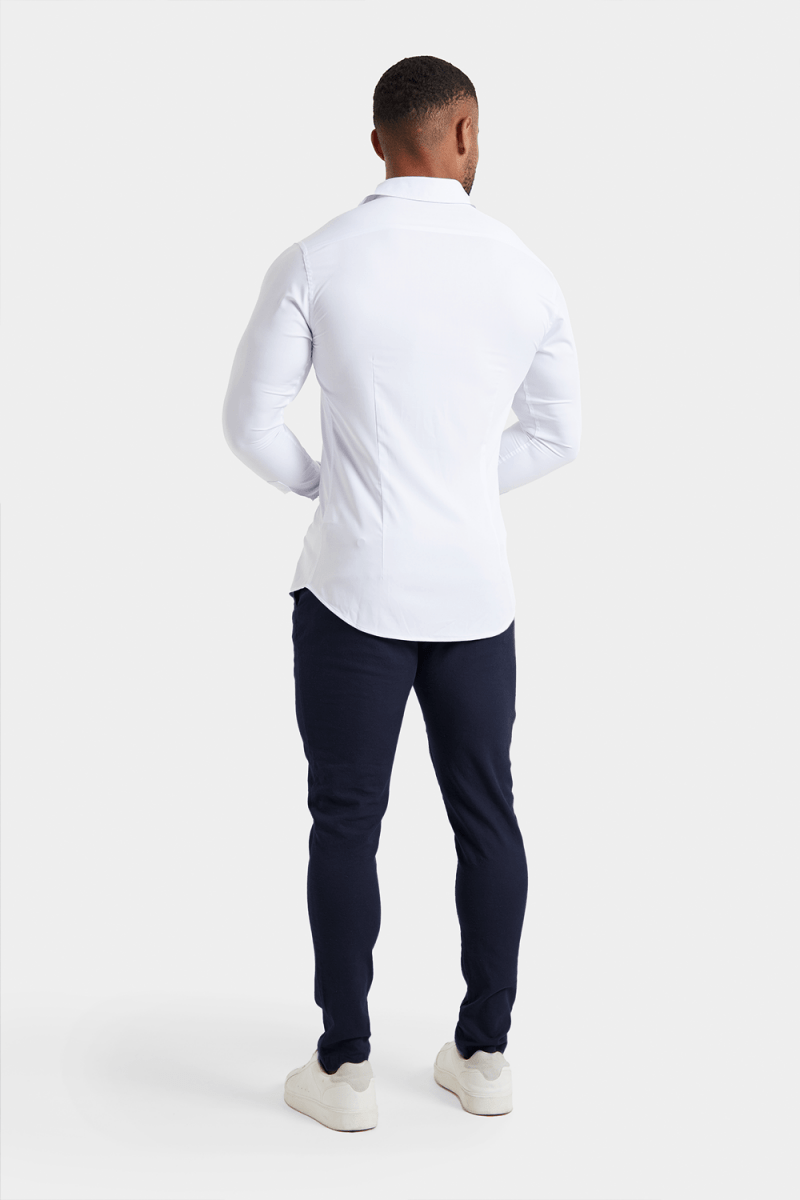 Linen-Blend Pants in Navy - TAILORED ATHLETE - USA