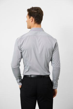 Performance Business Shirt in Navy/White Bengal Stripe - TAILORED ATHLETE - USA