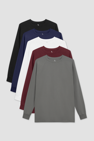 Athletic Fit Long Sleeve Starter 5-Pack - TAILORED ATHLETE - USA