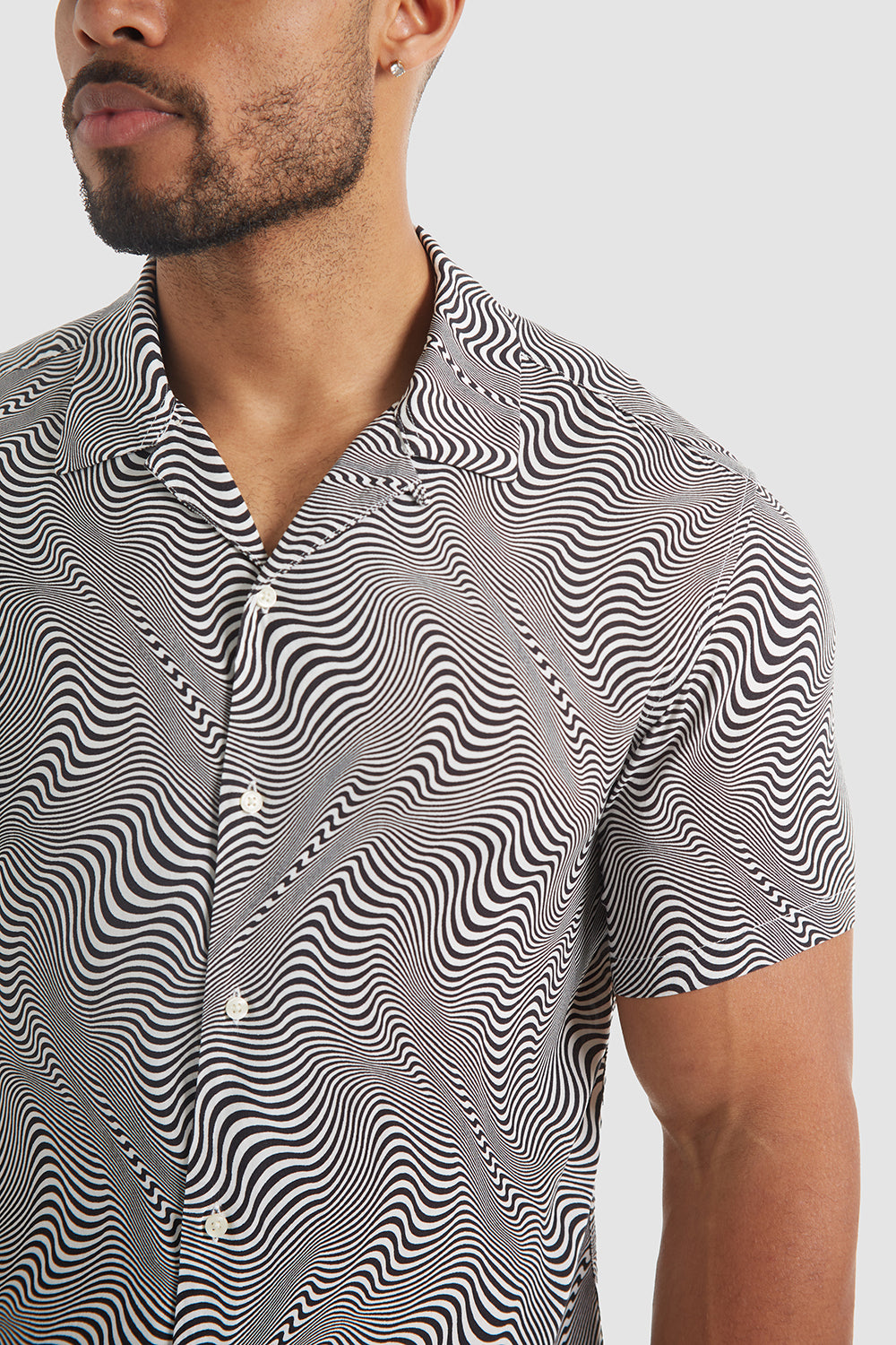 Op Art Print Shirt - TAILORED ATHLETE - USA