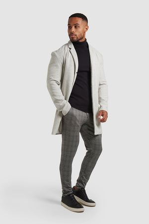 Overcoat in Pale Grey - TAILORED ATHLETE - USA