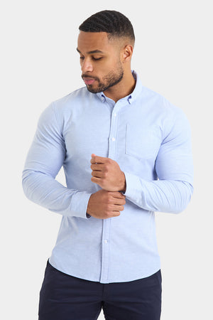 Casual Oxford Shirt in Pale Blue - TAILORED ATHLETE - USA