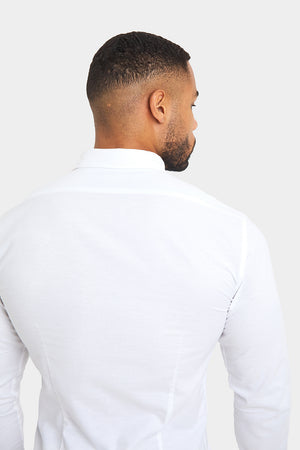 Casual Oxford Shirt in White - TAILORED ATHLETE - USA