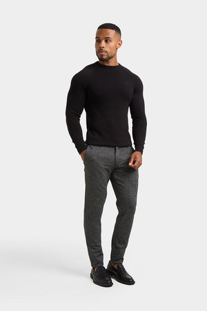 Check Pants in Black/Grey - TAILORED ATHLETE - USA