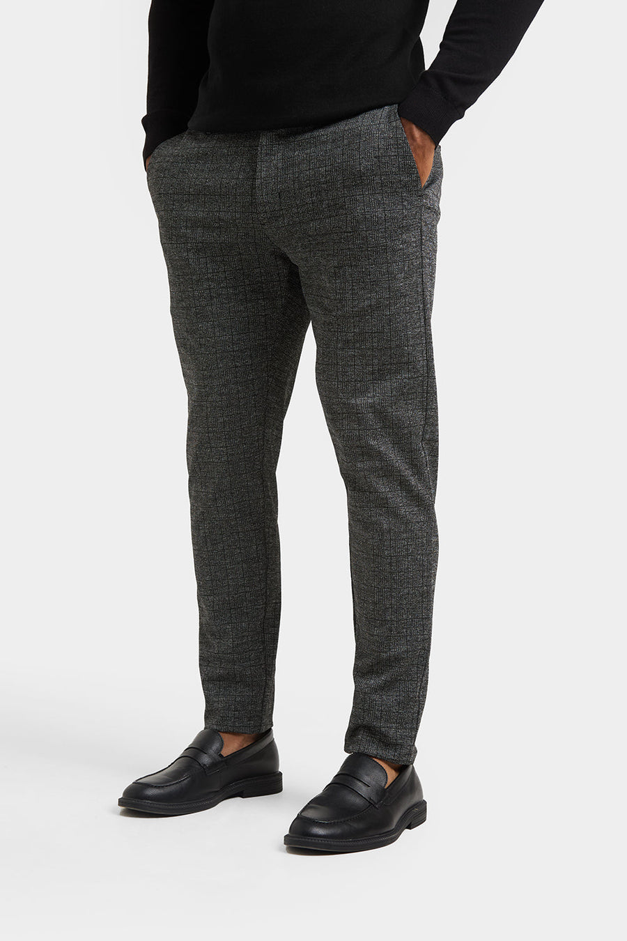 Check Pants in Black/Grey - TAILORED ATHLETE - USA