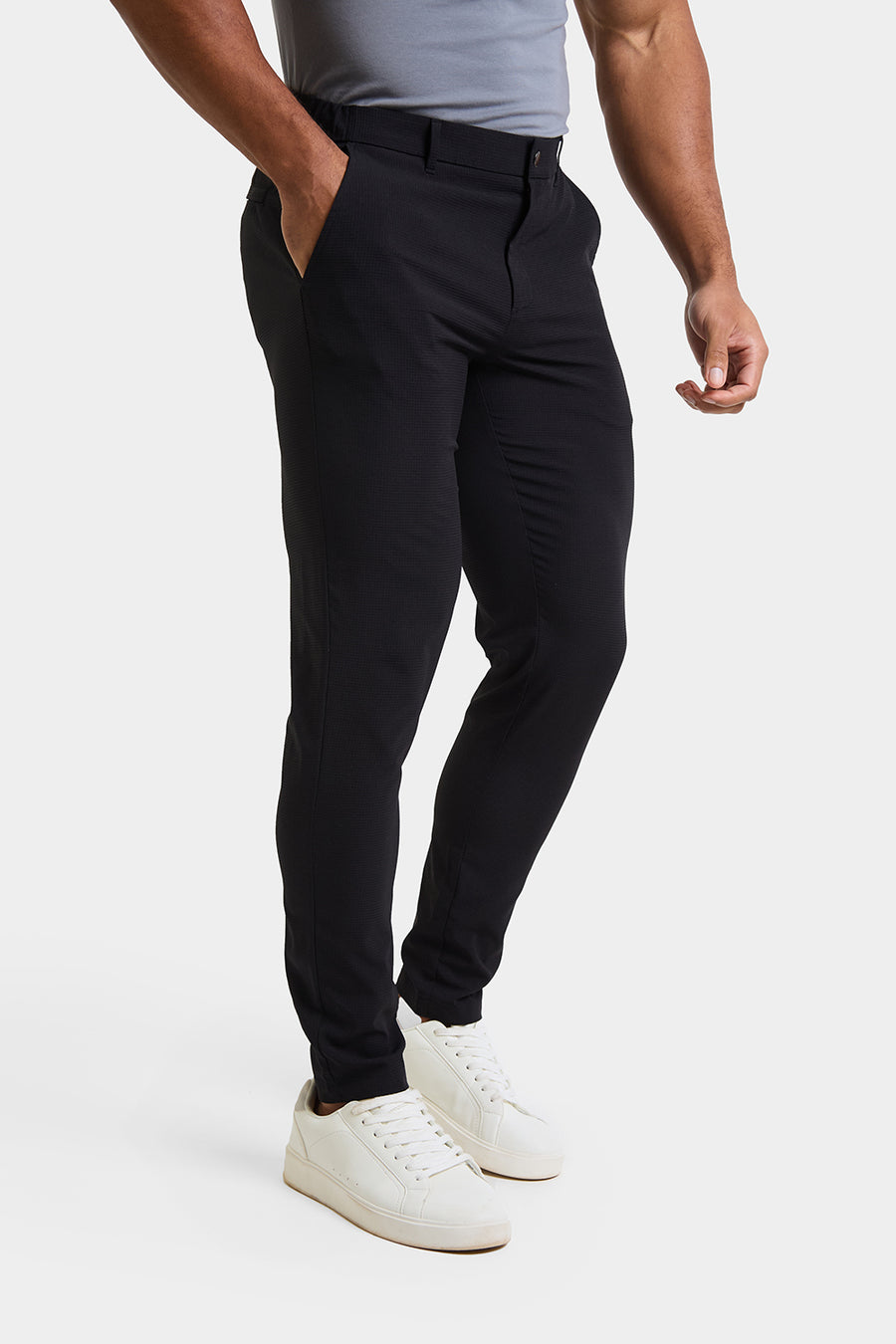 Performance Chino Pants in Black - TAILORED ATHLETE - USA