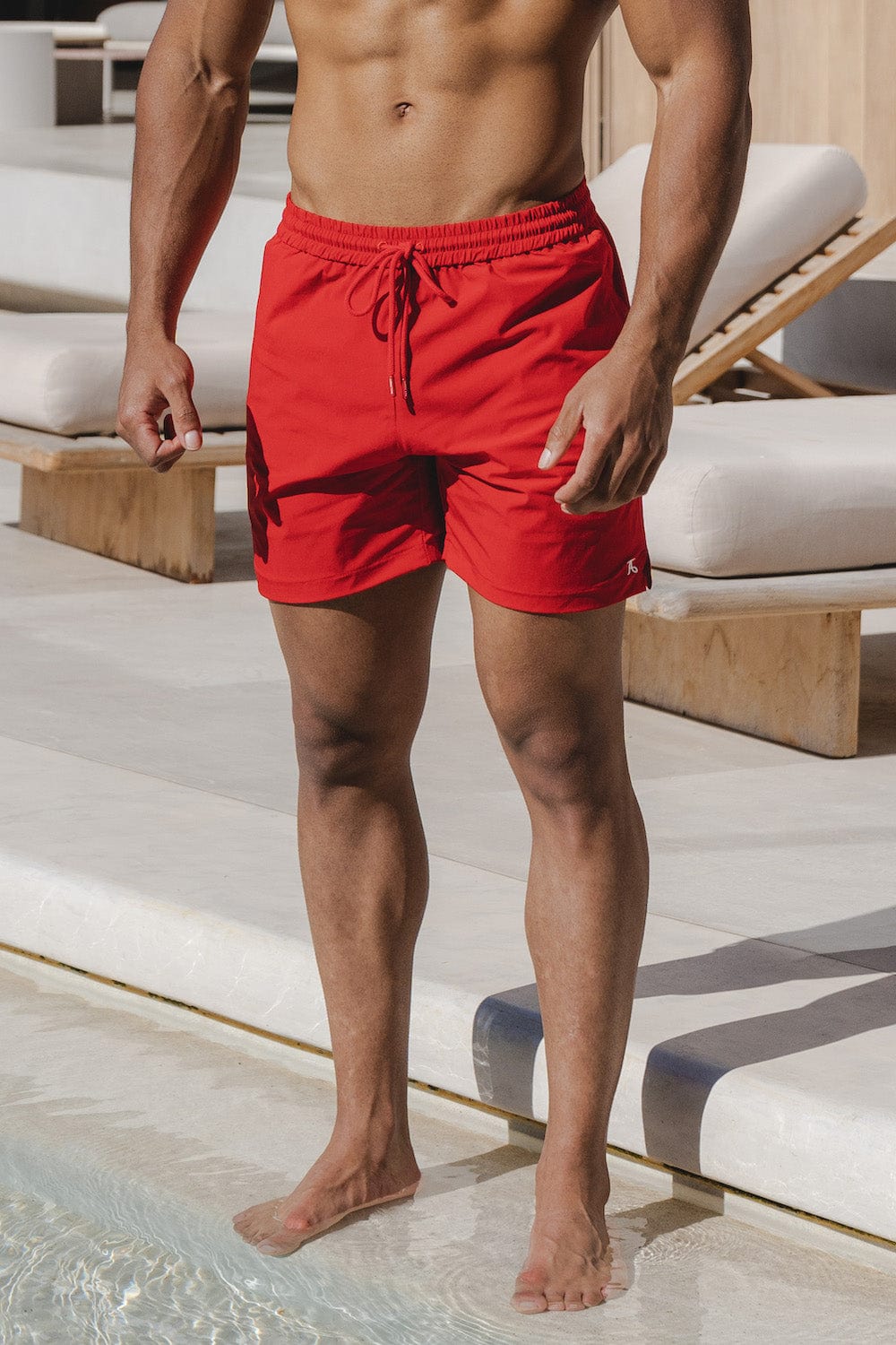 Swim Shorts in Red - TAILORED ATHLETE - USA