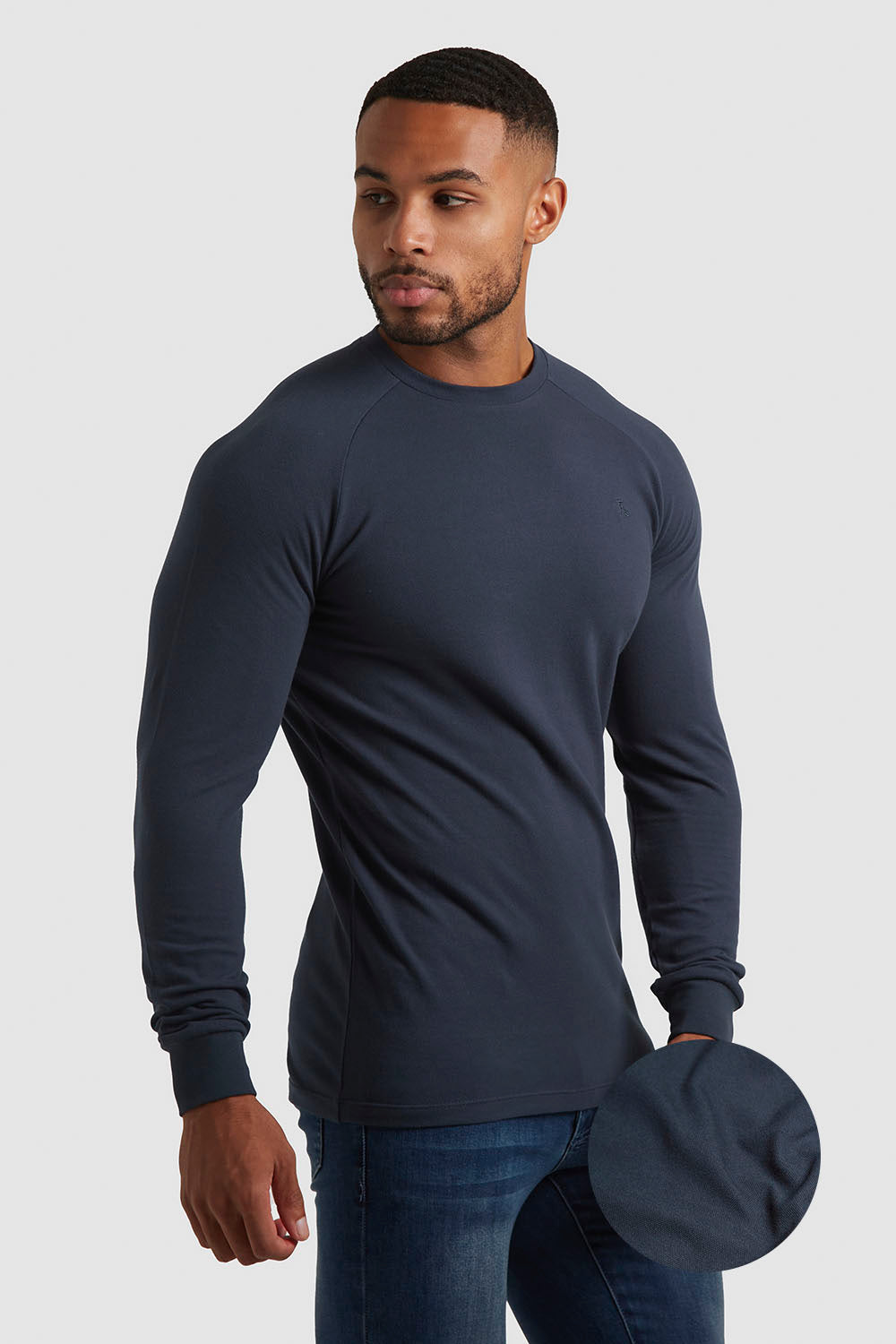 Pique T-Shirt Long Sleeve in White - TAILORED ATHLETE - USA