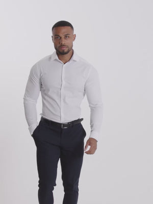 Athletic Fit Dress Shirt in White