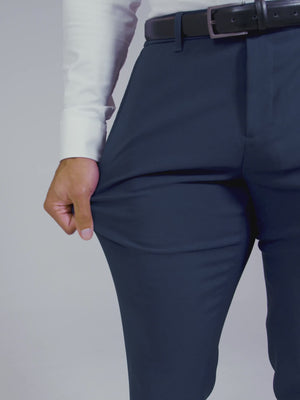 True Athletic Fit Tech Suit Pants in Navy