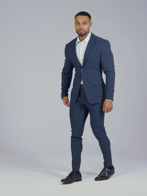 True Athletic Fit Tech Suit Jacket in Navy
