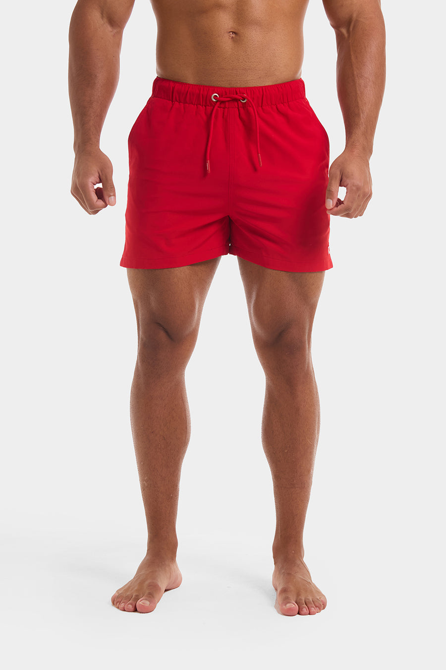 Plain Swim Shorts in Red - TAILORED ATHLETE - USA