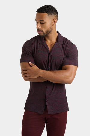 Printed Shirt in Black Retro - TAILORED ATHLETE - USA