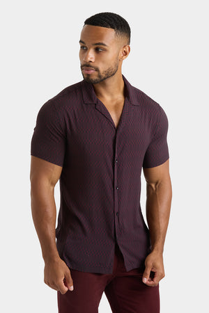 Printed Shirt in Black Retro - TAILORED ATHLETE - USA