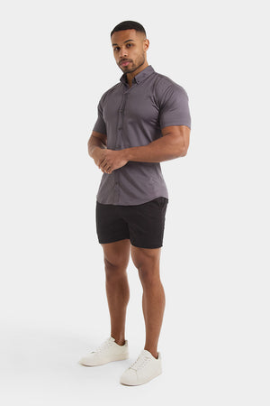 Athletic Fit Chino Shorts 5'' in Black - TAILORED ATHLETE - USA