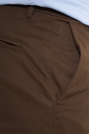 Athletic Fit Chino Shorts 5" in Khaki - TAILORED ATHLETE - USA