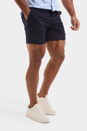 Athletic Fit Chino Shorts 5" in Navy - TAILORED ATHLETE - USA