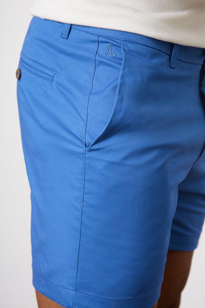 Athletic Fit Chino Shorts 5'' in Mid Blue - TAILORED ATHLETE - USA