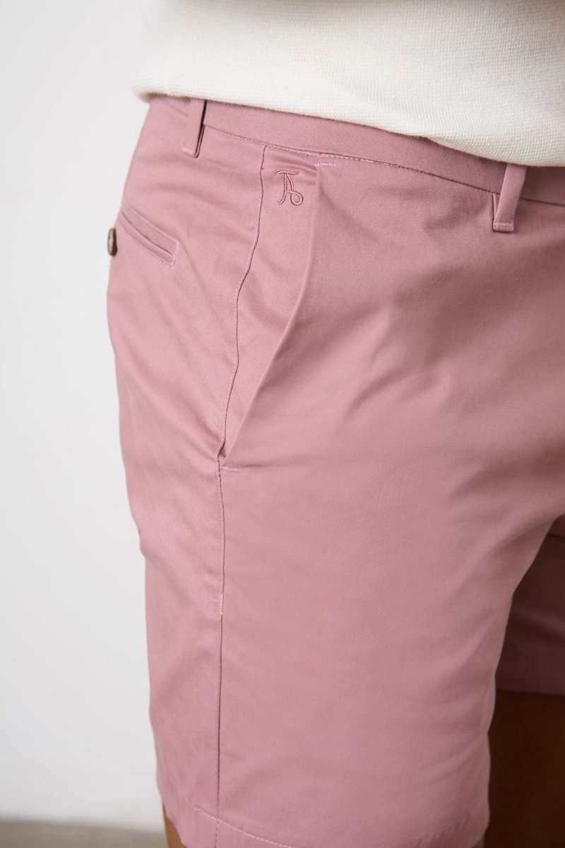 Athletic Fit Chino Shorts 5'' in Dusky Pink - TAILORED ATHLETE - USA