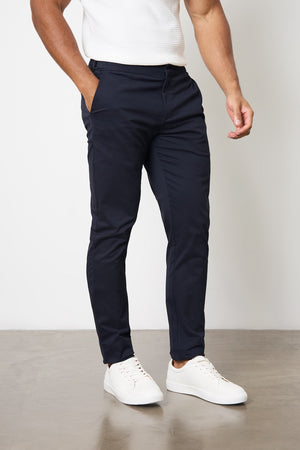 Smart Chino Side Adjuster Pants in Navy
