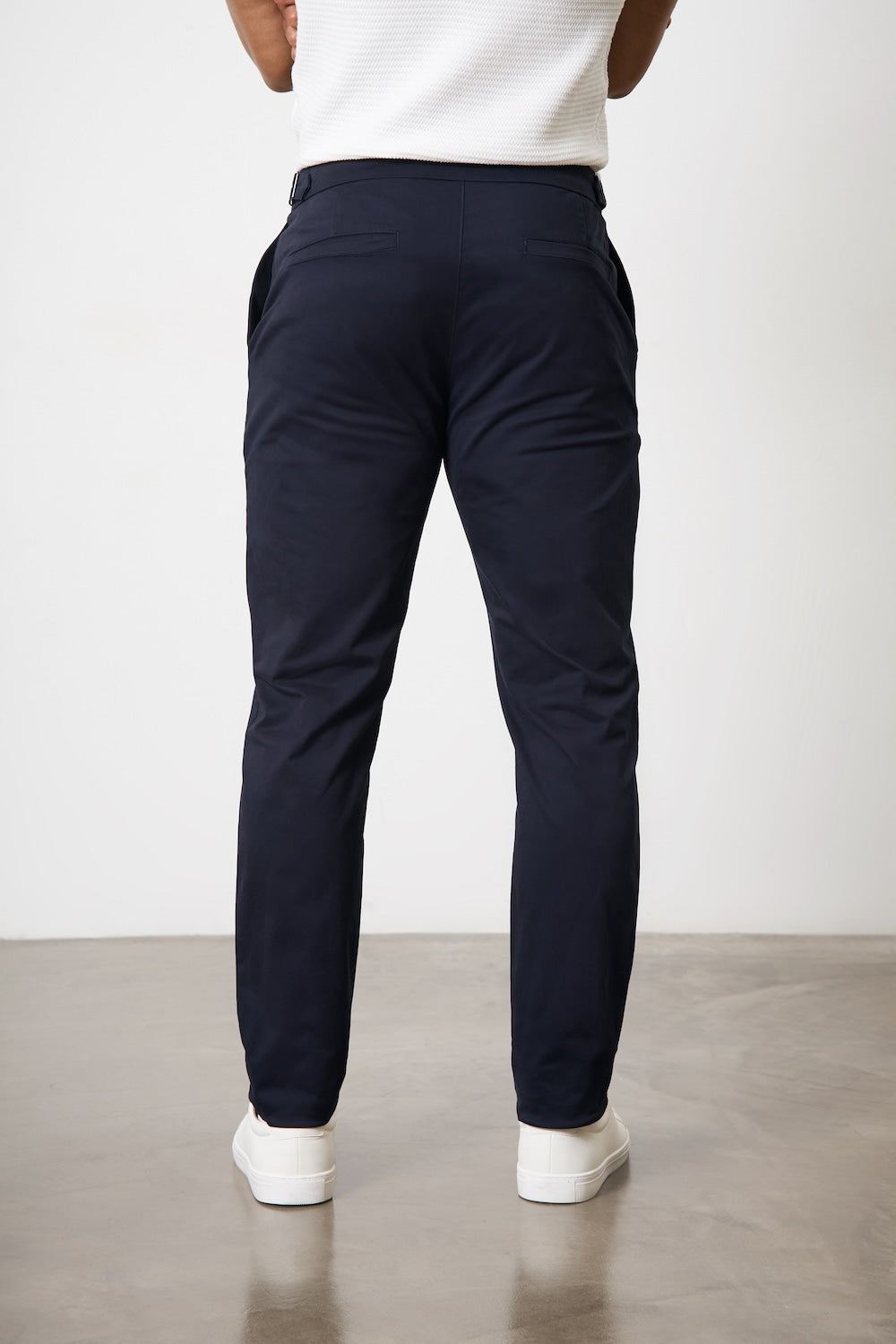 Smart Chino Side Adjuster Pants in Navy