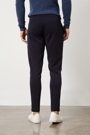 Pleat Side Adjuster Pants in Navy - TAILORED ATHLETE - USA