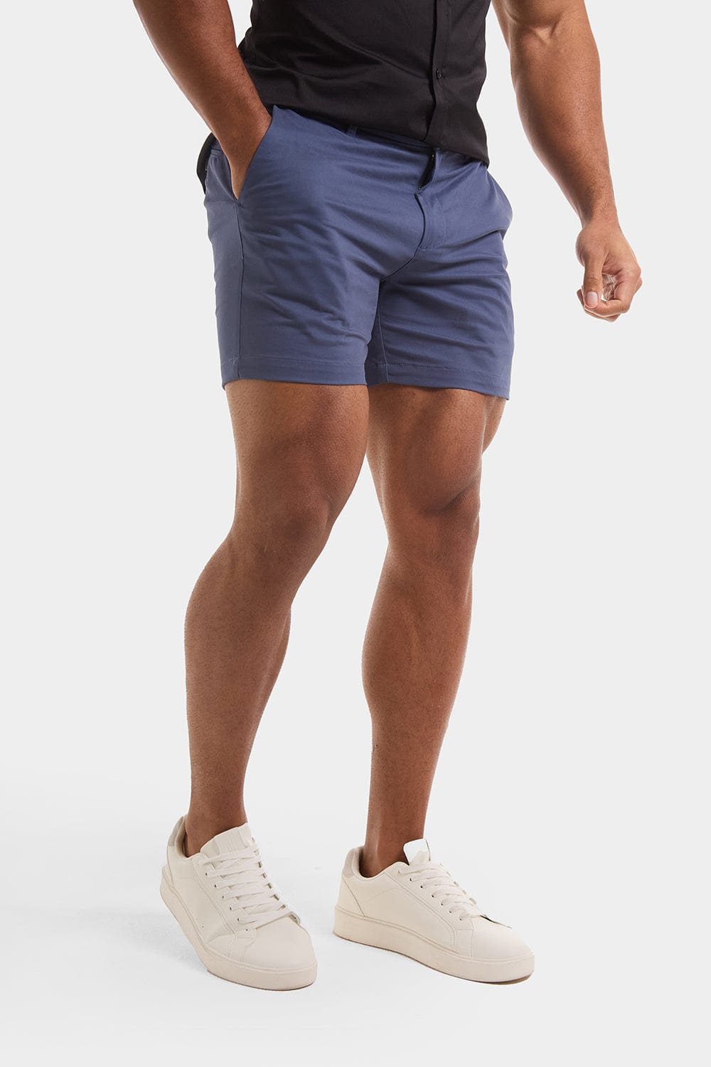 Muscle Fit Airforce Chino Shorts Shorter Length for Style 36