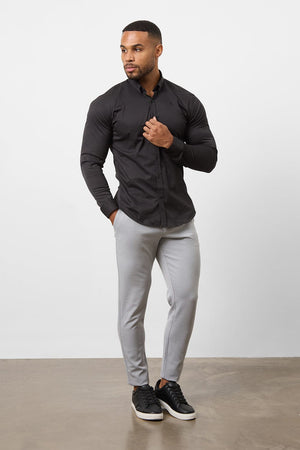 Athletic Fit Signature Shirt 2.0 in Black - TAILORED ATHLETE - USA