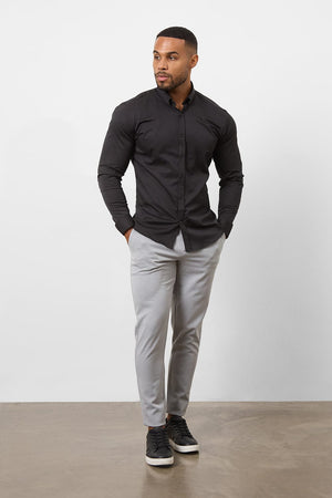 Athletic Fit Signature Shirt 2.0 in Black - TAILORED ATHLETE - USA