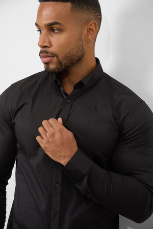 Athletic Fit Signature Shirt 2.0 in Black - TAILORED ATHLETE - USA