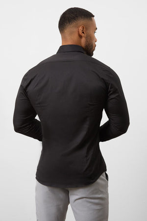 Athletic Fit Signature Shirt 2.0 in Black - TAILORED ATHLETE - USA