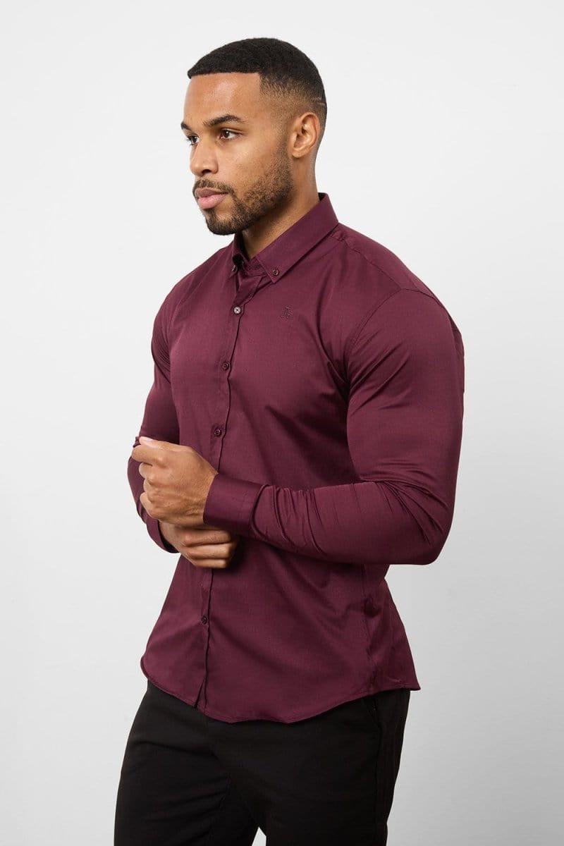 Athletic Fit Signature Shirt 2.0 in Burgundy L Athletic Fit Signature Shirt 2.0 in Burgundy L