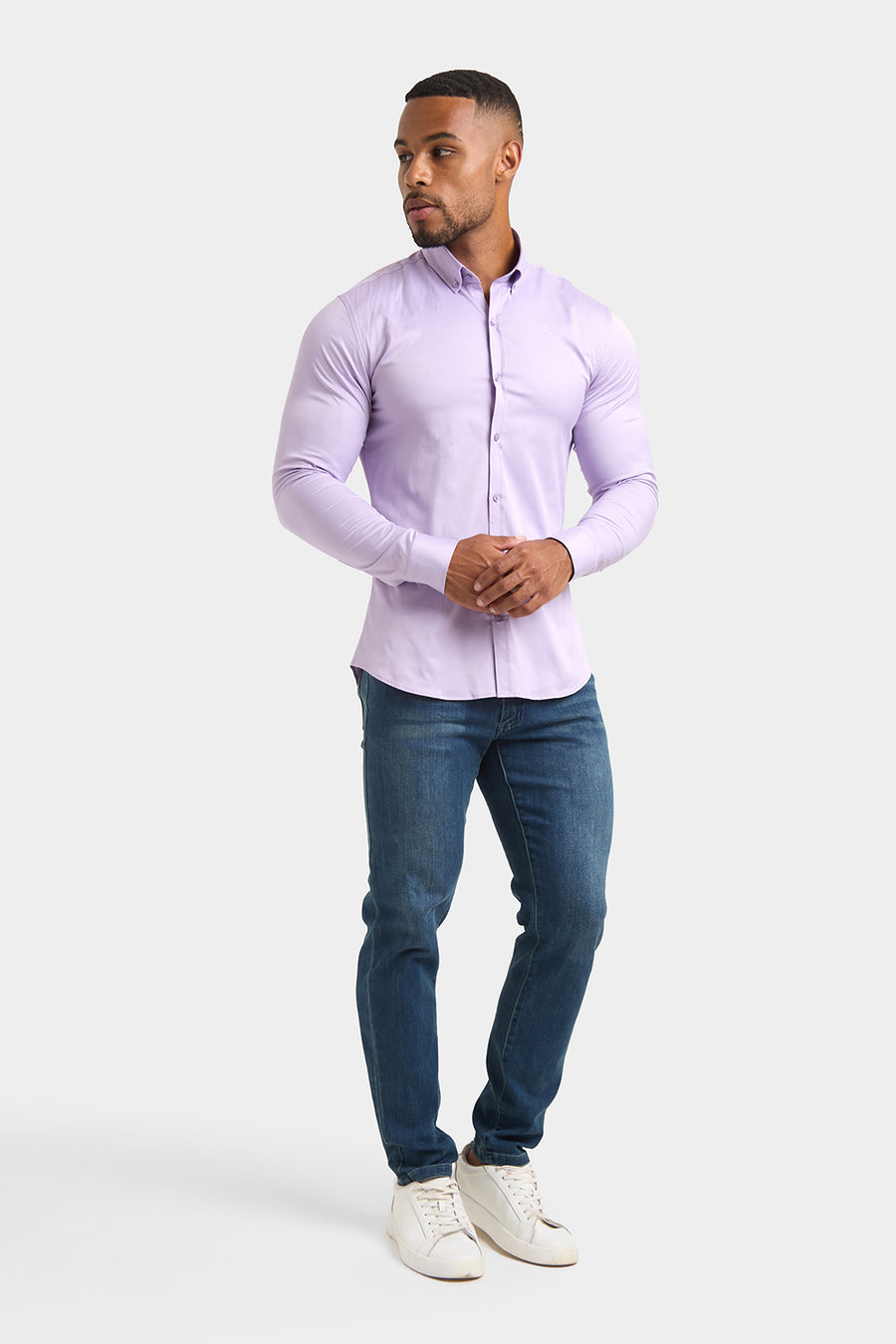 Athletic Fit Signature Shirt in Lilac - TAILORED ATHLETE - USA