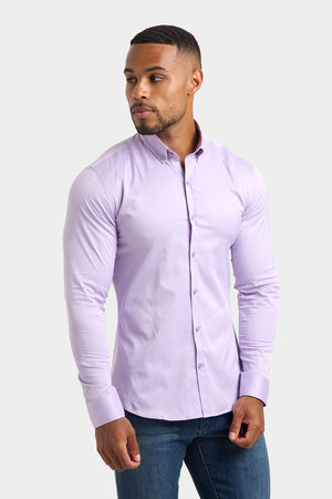 Athletic Fit Signature Shirt in Lilac - TAILORED ATHLETE - USA