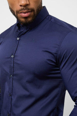 Athletic Fit Signature Shirt 2.0 in French Navy - TAILORED ATHLETE - USA