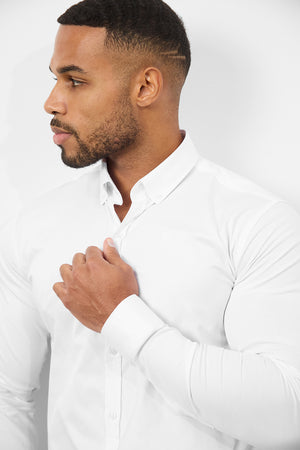 Athletic Fit Signature Shirt 2.0 in White - TAILORED ATHLETE - USA