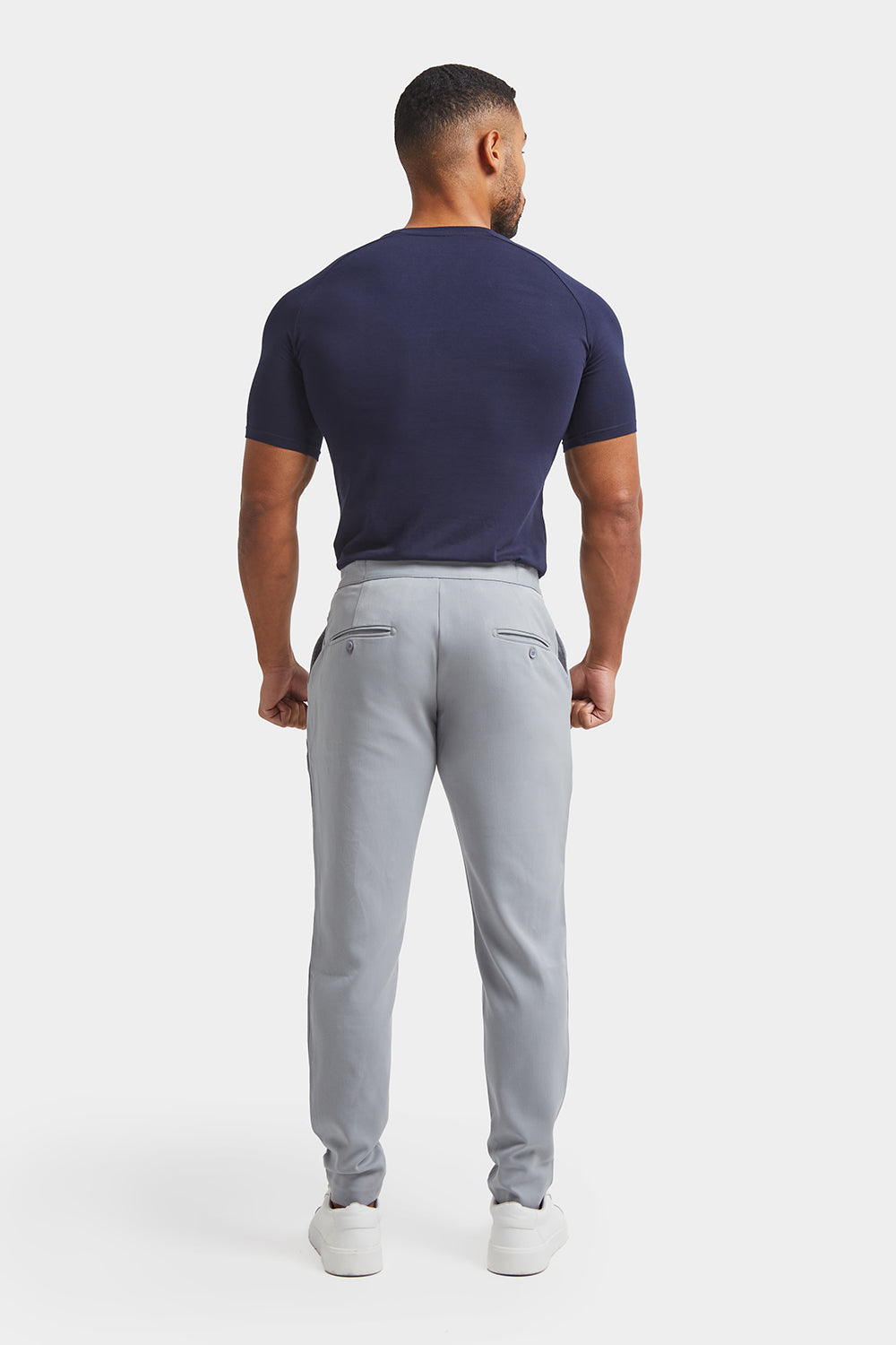 Torino Silver Heavyweight Stretch Twill Chino - Custom Fit Pants