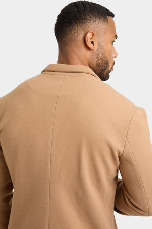 Single Breasted Overcoat in Camel - TAILORED ATHLETE - USA