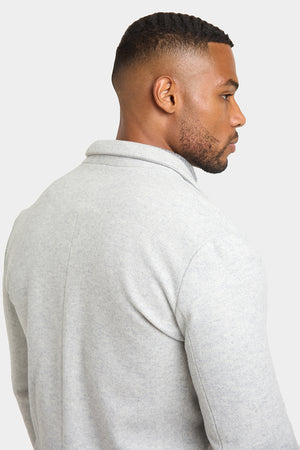 Single Breasted Overcoat in Pale Grey - TAILORED ATHLETE - USA