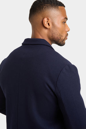 Single Breasted Overcoat in Navy - TAILORED ATHLETE - USA