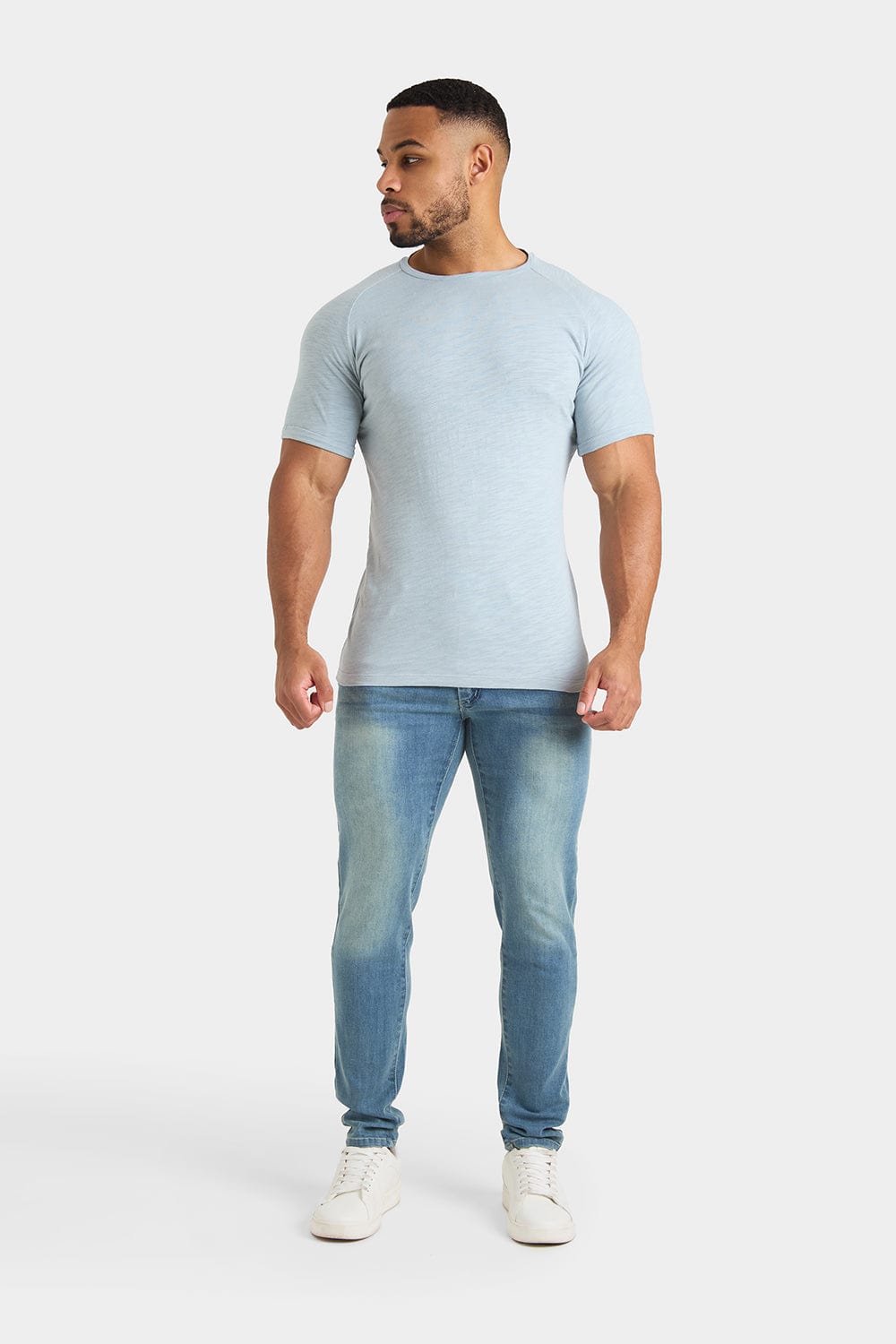 Slub T-Shirt in Fog - TAILORED ATHLETE - USA