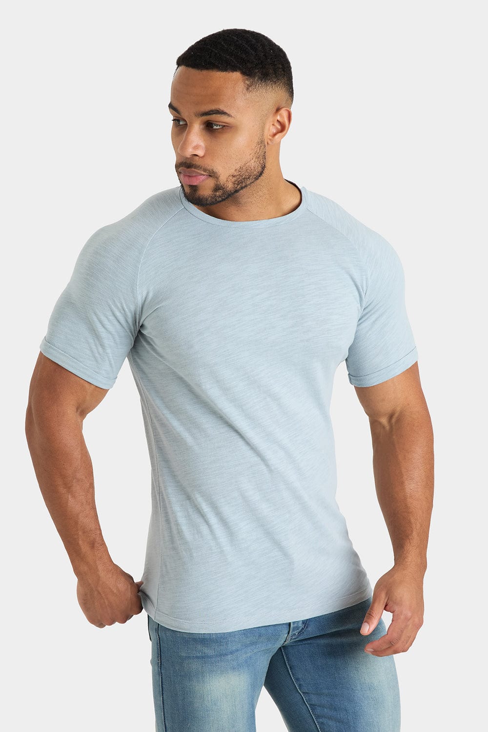 Slub T-Shirt in Fog - TAILORED ATHLETE - USA