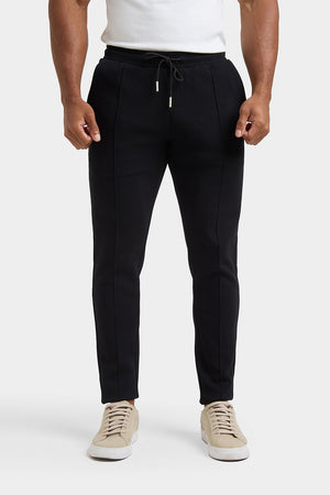 Smart Pique Joggers in Black - TAILORED ATHLETE - USA